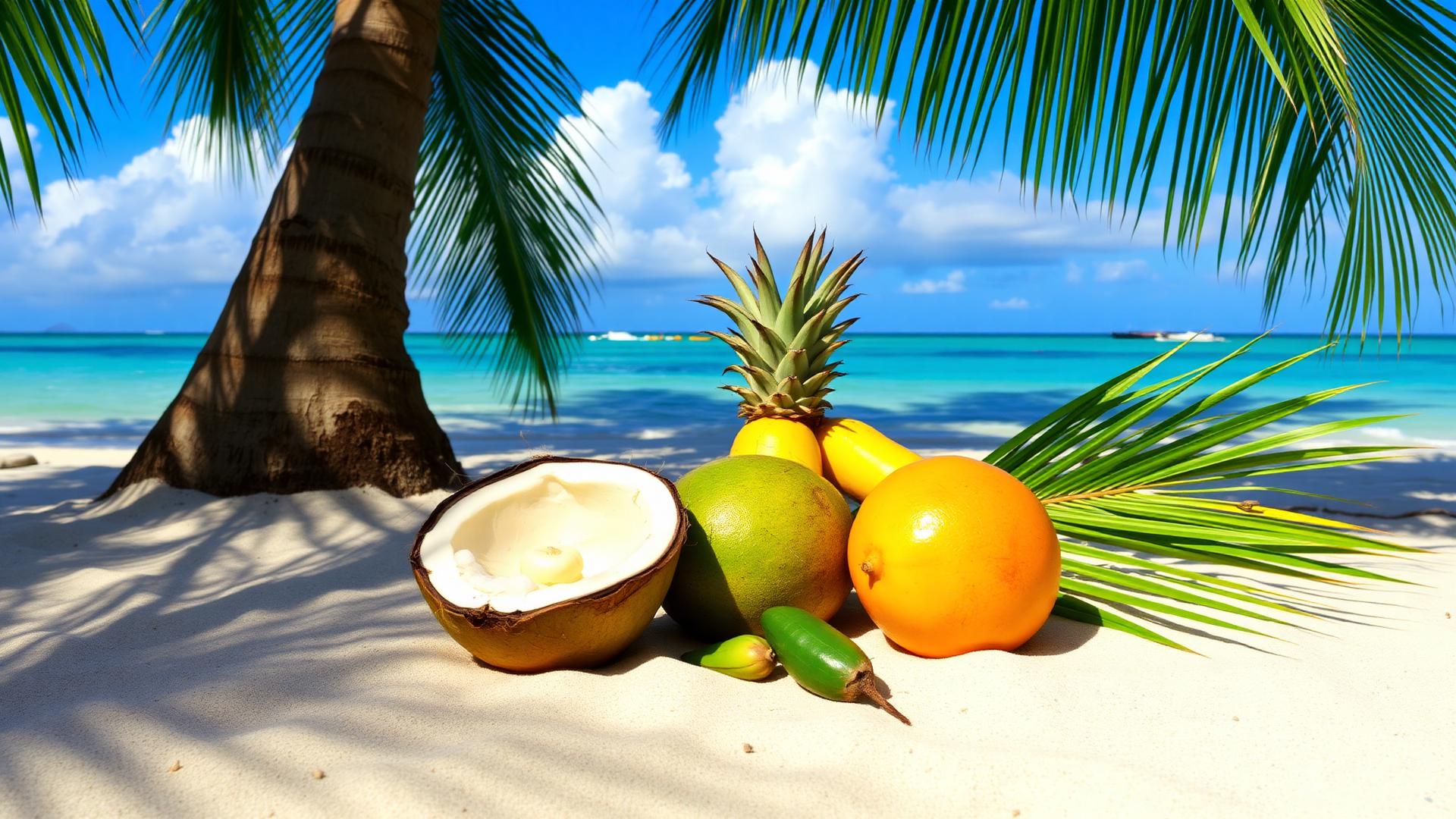 Tropical coconuts
