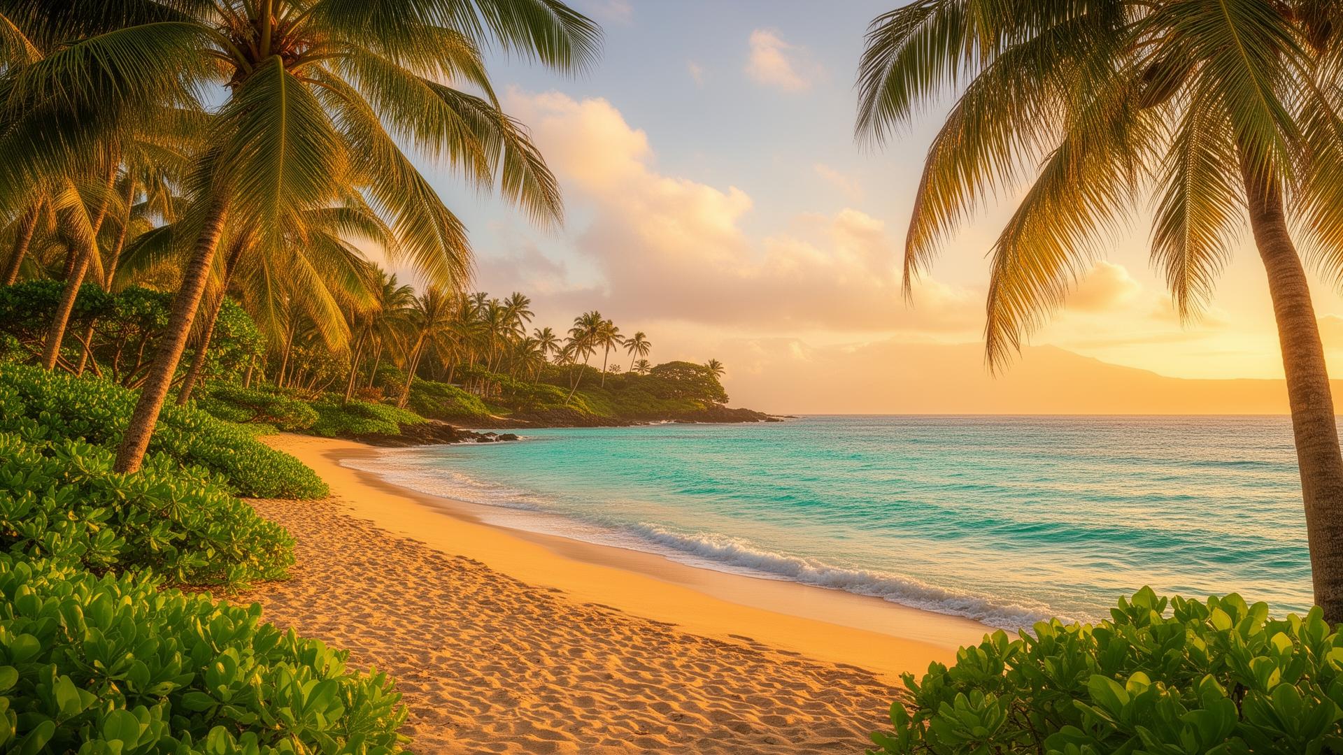 Hawaiian tropical background
